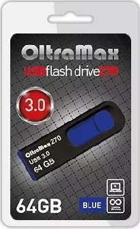 Флеш-накопитель OLTRAMAX OM-64GB-270-Blue 3.0 синий флэш-накопитель