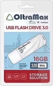 Флеш-накопитель OLTRAMAX OM-16GB-320-White 3.0 USB флэш-накопитель USB
