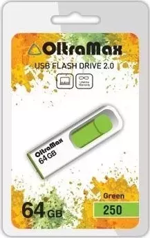 Флеш-накопитель OLTRAMAX OM-64GB-250-зеленый USB флэш-накопитель