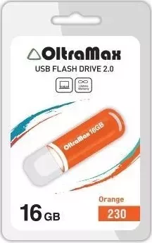 Флеш-накопитель OLTRAMAX OM-16GB-230 оранжевый USB флэш-накопитель