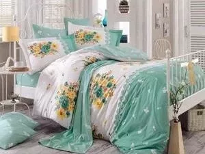 Комплект постельного белья Hobby home collection 2-х сп, поплин, Alvis, зеленый (1501000898)