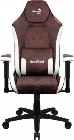 Кресло офисное AEROCOOL Crown AeroSuede Burgundy Red