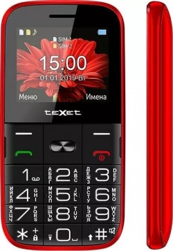 Мобильный телефон TeXet Смартфон TM-B227 красный