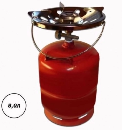 Плита газовая RUSSIA серии "Кемпинг" объемом 8л. ПГТ 1Б-В для приготовления пищи (КРЫМ)