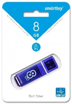 Флеш-накопитель SMARTBUY (SB8GBGS-DB) 8GB GLOSSY SERIES DARK BLUE 3.0