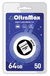 Флеш-накопитель OLTRAMAX OM-64GB-50-White 2.0 флэш-накопитель
