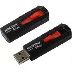 Флеш-накопитель SMARTBUY (SB64GBIR-B3) 64GB IRON BLACK/RED USB3.0