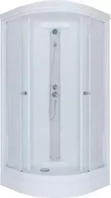 Душевая кабина TRITON Ультра 90x90 задние стенки матовые, стекла прозрачные (Щ0000039048)
