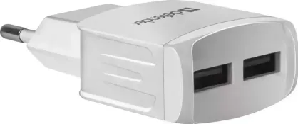 Сетевой адаптер DEFENDER EPA-13 5V / 2.1A 2XUS (83841) белый
