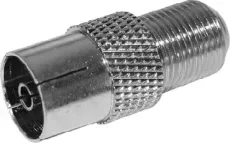 Переходник REXANT (05-4301) гнездо F - гнездо TV (100) Переход F - TV