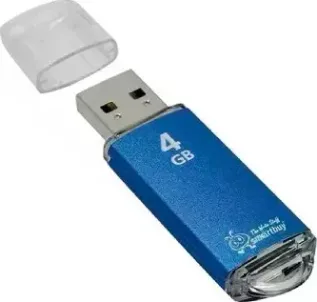 Флеш-накопитель SMARTBUY (SB4GBVC-B) 4GB V-CUT BLUE