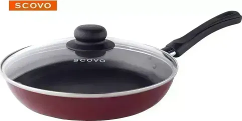 Сковорода SCOVO expert СЭ-026 со стекл. крышкой д.20 см (2)