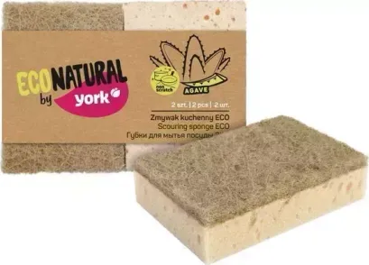 Губки для посуды ECO NATURAL BY YORK ЭКО Натурал 2 шт. 030200