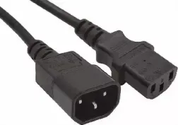 Кабель GEMBIRD /Cablexpert (00330) PC-189, 1.8м, C13-C14, 6А, черный (5)