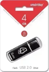 Флеш-накопитель SMARTBUY (SB4GBGS-K) 4GB GLOSSY SERIES BLACK