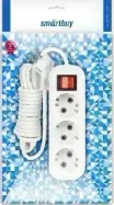 Удлинитель SMARTBUY (SBE-16-3-07-ZS) 3 гнз х 7,0 м (16А/3.5кВт, ПВС 3х1.0) с заземлением 3 х м
