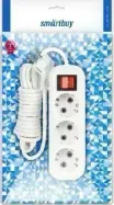 Удлинитель SMARTBUY (SBE-16-3-1.5-ZS) 3 гнз х 1,5 м (16А/3.5кВт, ПВС 3х1.0) с заземлением 3 х м