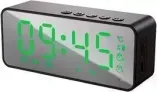 Часы настольные SOUNDMAX SM-1520B(черный с зеленым)