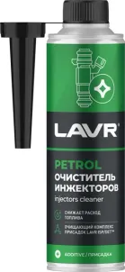 Очиститель LAVR инжекторов присадка в бензин (на 40-60л) с насадкой Injector Cleaner Petrol 310мл