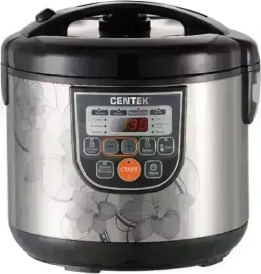 Мультиварка CENTEK CT-1498 черный/сталь
