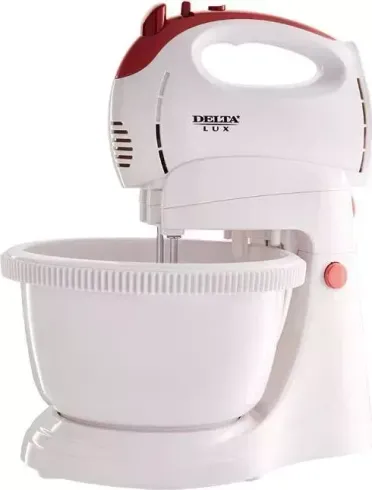 Миксер DELTA LUX DL-5071C белый с розовым