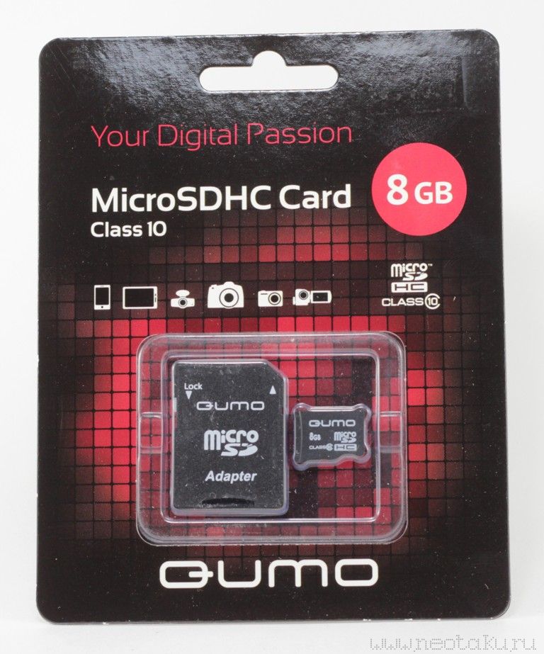 SD micro карта QUMO HC 8 Gb