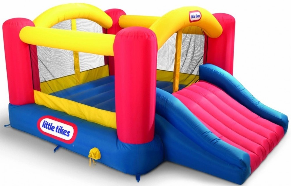 Батут LITTLE TIKES надувной с горкой 
