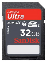 SD карта SANDISK 32 Gb Ultra class10