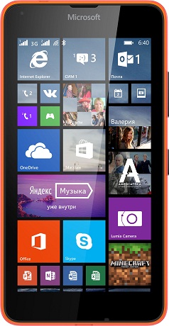 Смартфон MICROSOFT 640 3G