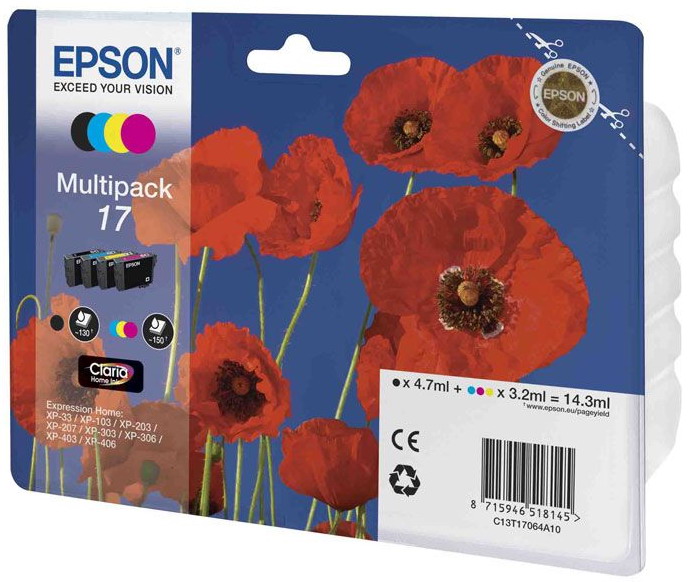 Набор картриджей EPSON 17 Multipack