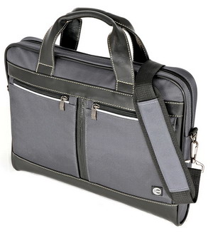 Сумка для ноутбука CROSS 15" grey/black кожа