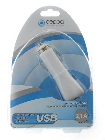 АЗУ DEPPA USB для iPad и планшетных компьютеров 2100mA
