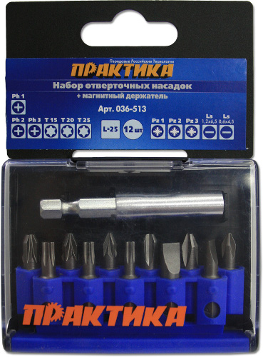 Набор бит ПРАКТИКА 12 шт.