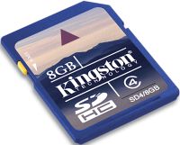 SD карта KINGSTON 8 Gb class 4 SDHC