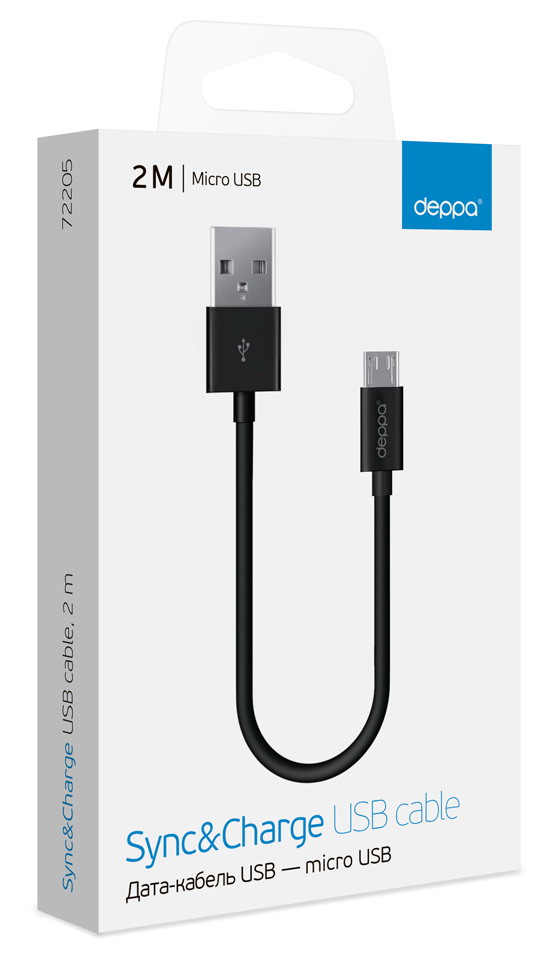 Кабель DEPPA USB micro - USB