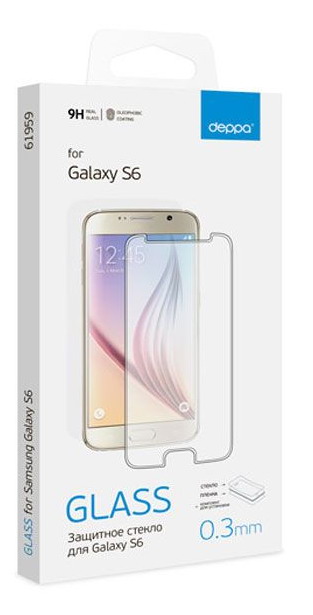 Стекло защитное DEPPA Samsung Galaxy S6