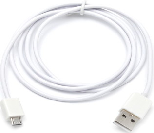 Кабель  USB 2.0 - micro USB 1,0 м белый