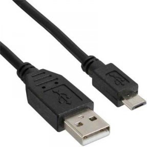 Кабель  USB 2.0 - micro USB 1,0 м черный