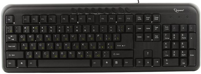 Клавиатура проводная GEMBIRD KB-8300UM-BL-R
