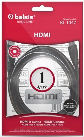 Кабель BELSIS HDMI 1м BL1047