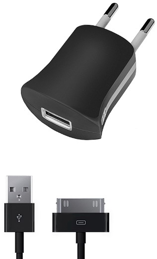 СЗУ DEPPA USB компакт 1A + дата кабель 30-pin для Apple