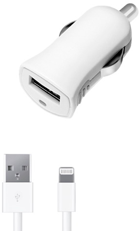 АЗУ DEPPA USB 1А + Data-кабель 8 pin для Apple
