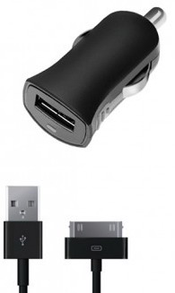 АЗУ DEPPA USB 1А + Data-кабель 30 pin для Apple