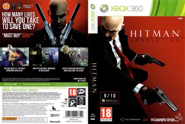 Игра  Xbox 360 Hitman Absolution