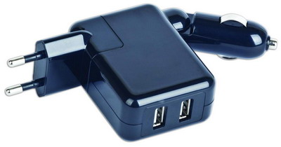 Адаптер питания GEMBIRD 2 USB 2A