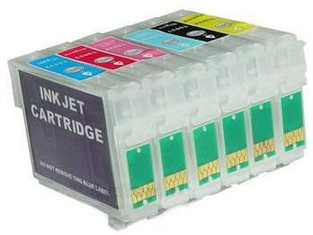 Набор картриджей PROFILINE Epson T0821-T0826 перезаправляемые