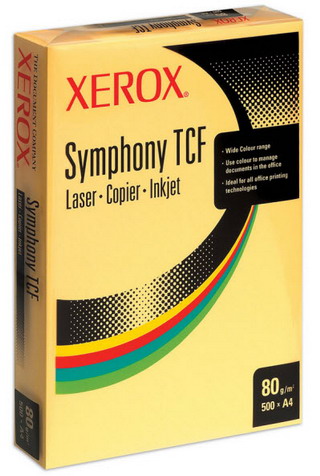 Бумага XEROX Symphony A4 80гр 500л пастель желтая