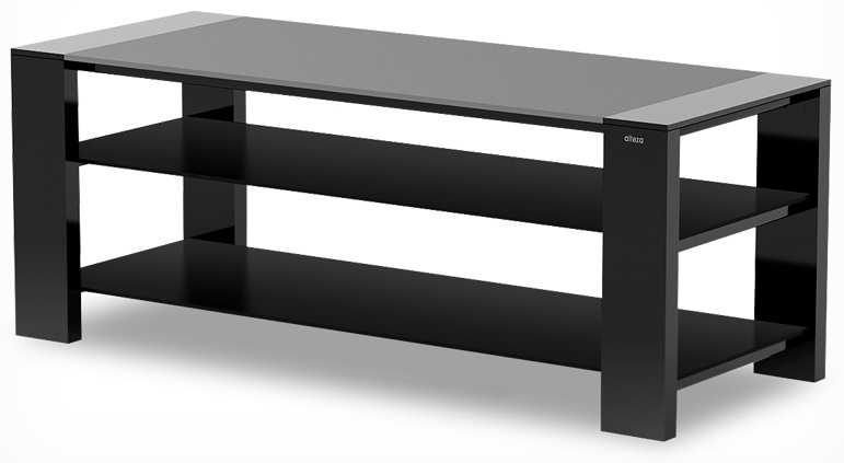 Тумба HOLDER TV-27120 черн.матовый+черн стекло