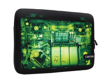 Сумка для ноутбука CANYON 10" black/green