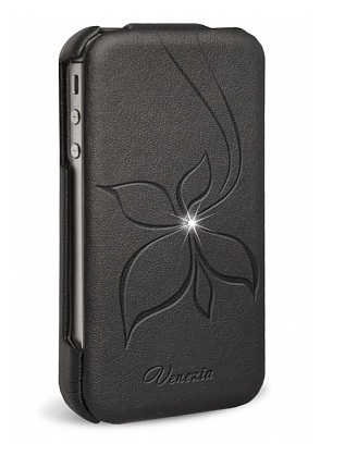 Чехол-книжка GRESSO iPhone 5 Венеция черный